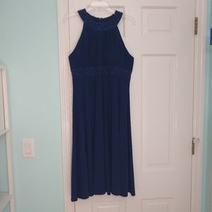 👗Navy blue formal dress.👗